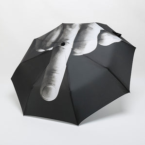 Mittelfinger Regenschirm